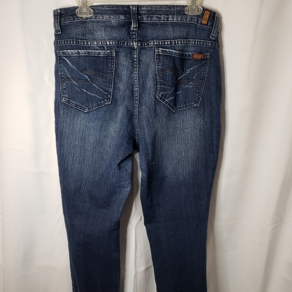 ZD Premium Womens Washed Jeans Size 16 Tapered Western Casual - Picture 3 of 9